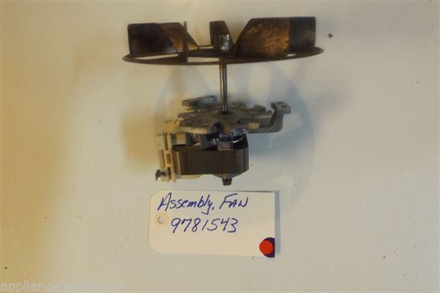 KITCHEN AID STOVE 9781543 Assembly Fan USED PART KITCHEN AID STOVE 9781543 Assembly Fan USED PART